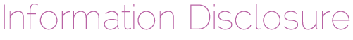 Information Disclosure